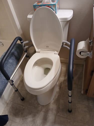 Customer photo review of Toilet Safety Rail (350lb)