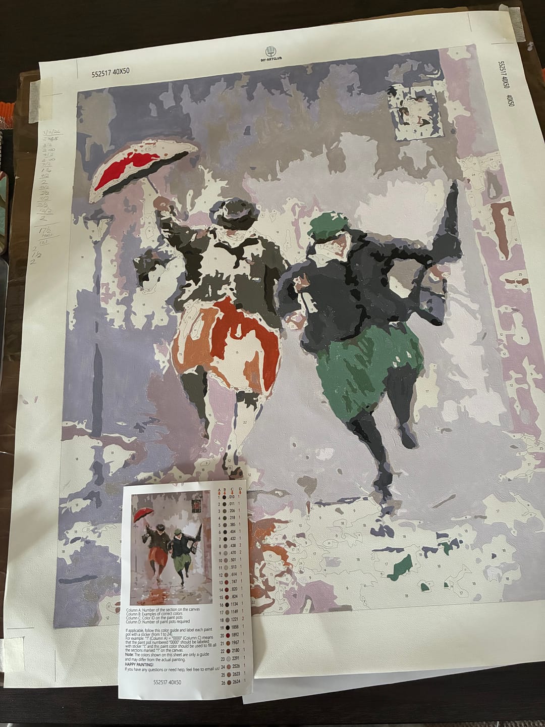 Customer photo review of Happy Retirees | Paint by Numbers