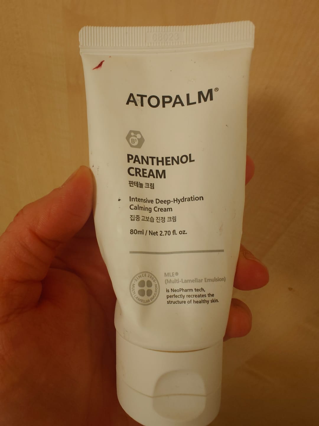 Customer photo review of Atjaunojošs krēms ar pantenolu jutīgai ādai Atopalm Panthenol Cream