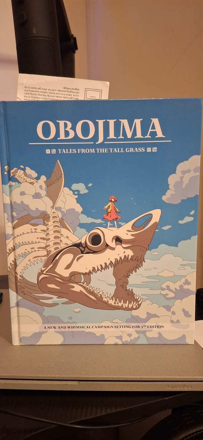 Customer photo review of Obojima: Tales from the Tall Grass – Hardcover 5E Campaign Book