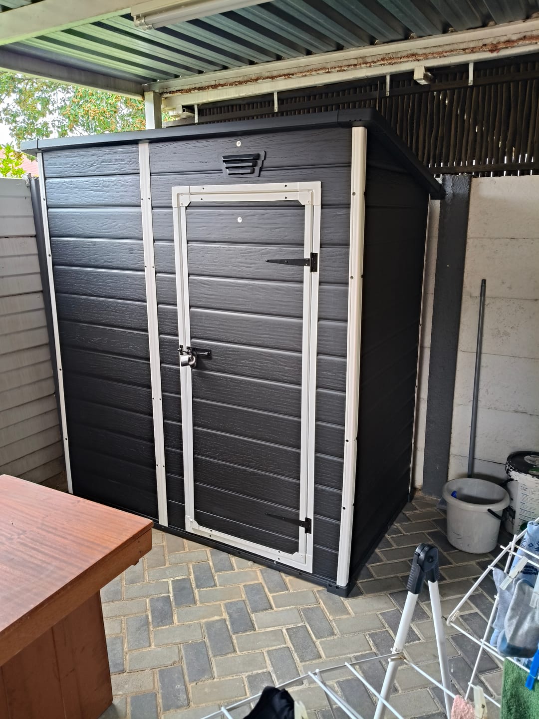 Customer photo review of Manor Pent Essential 6x4ft (1.8m x 1.1m) Shed