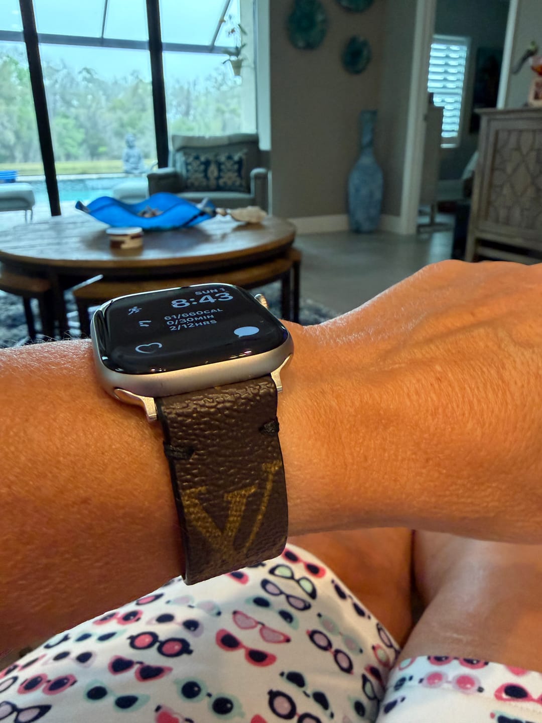 Customer photo review of Apple Watch Band Repurposed Classic LV Monogram