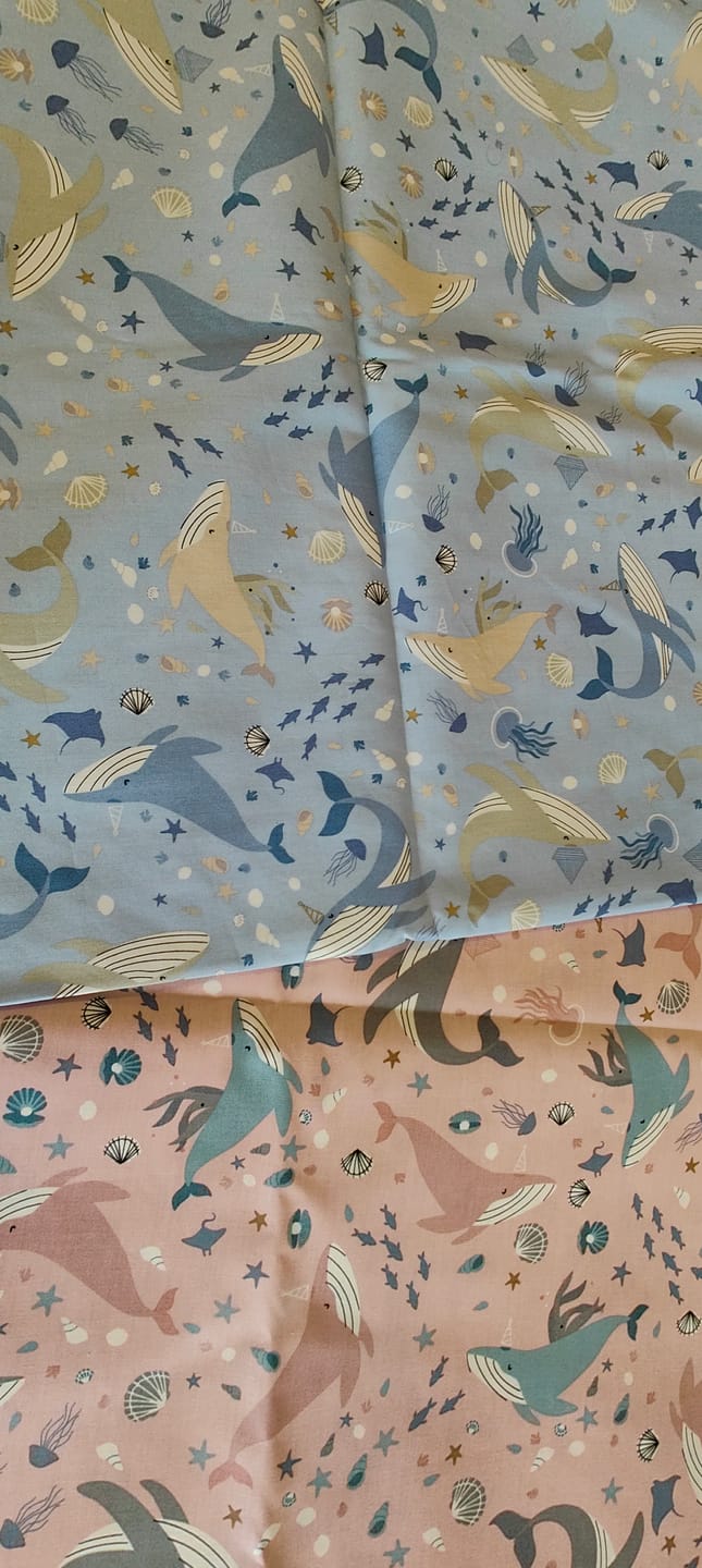 Customer photo review of Seaside Charm Cotton Poplin Fabric