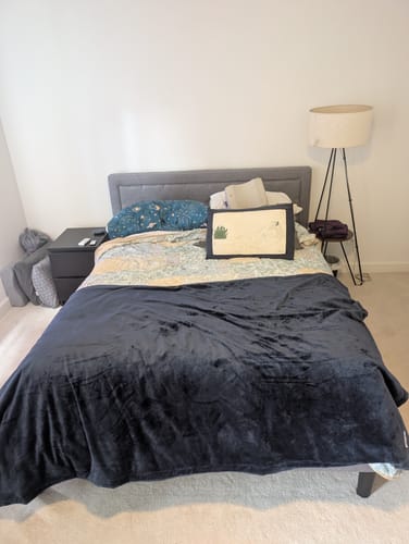 Customer photo review of Furlush Waterproof Splash Blanket™ - Navy