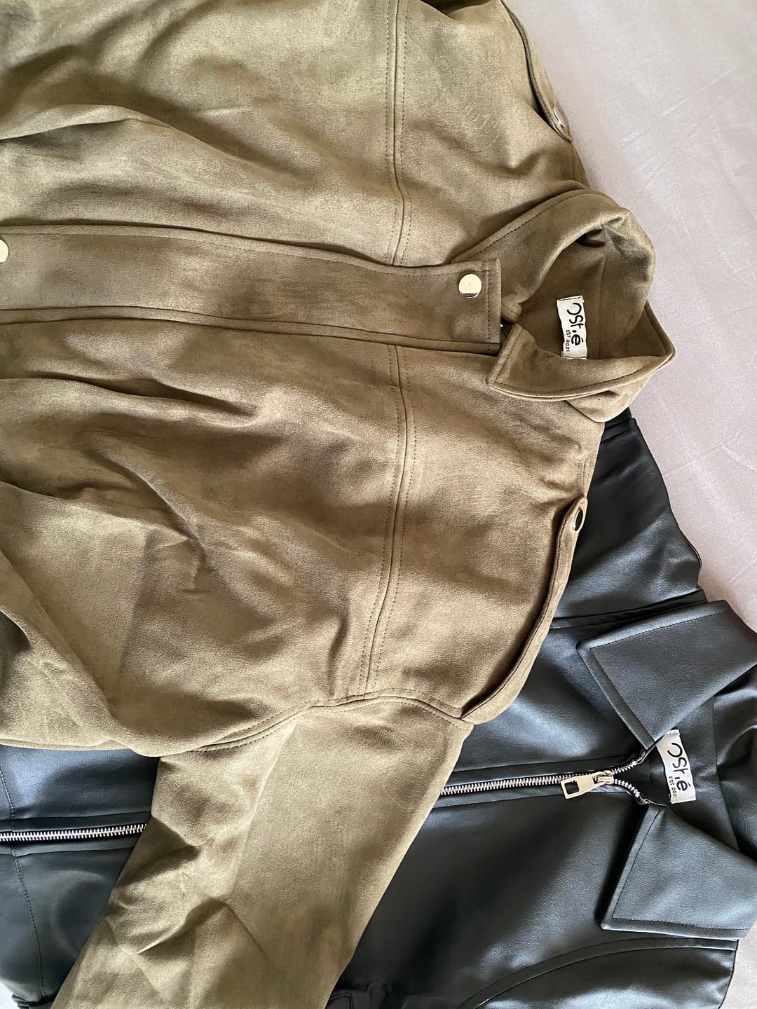 Customer photo review of Vintage leather jacket - Black