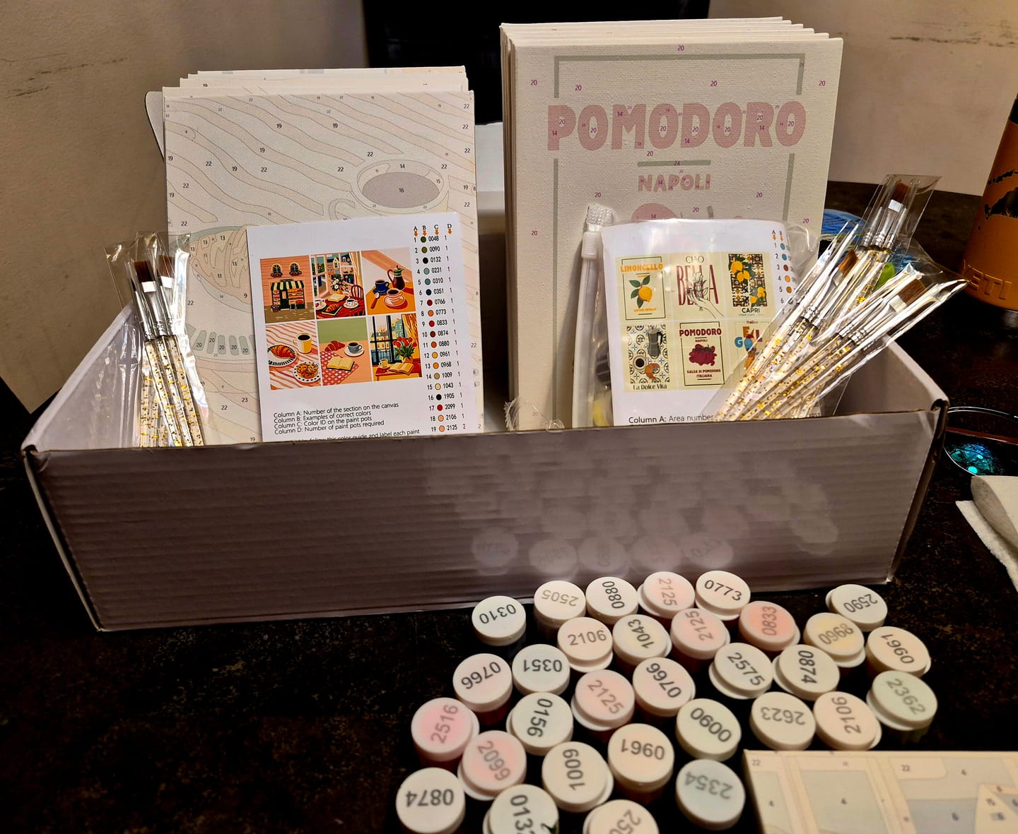 Customer photo review of 6 Mini Paintings - Italian Flavor Set