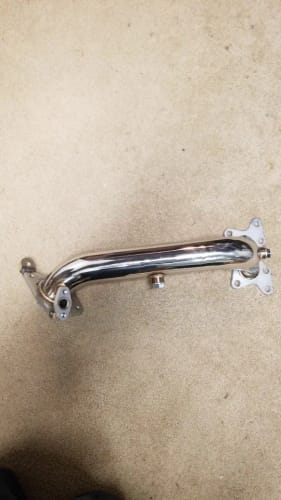 Customer photo review of Performance Downpipe For Honda Civic 06-11 EX LX FG FA R18A 1.8L