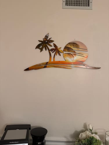 Customer photo review of Sunset Beach Printed Wall Art