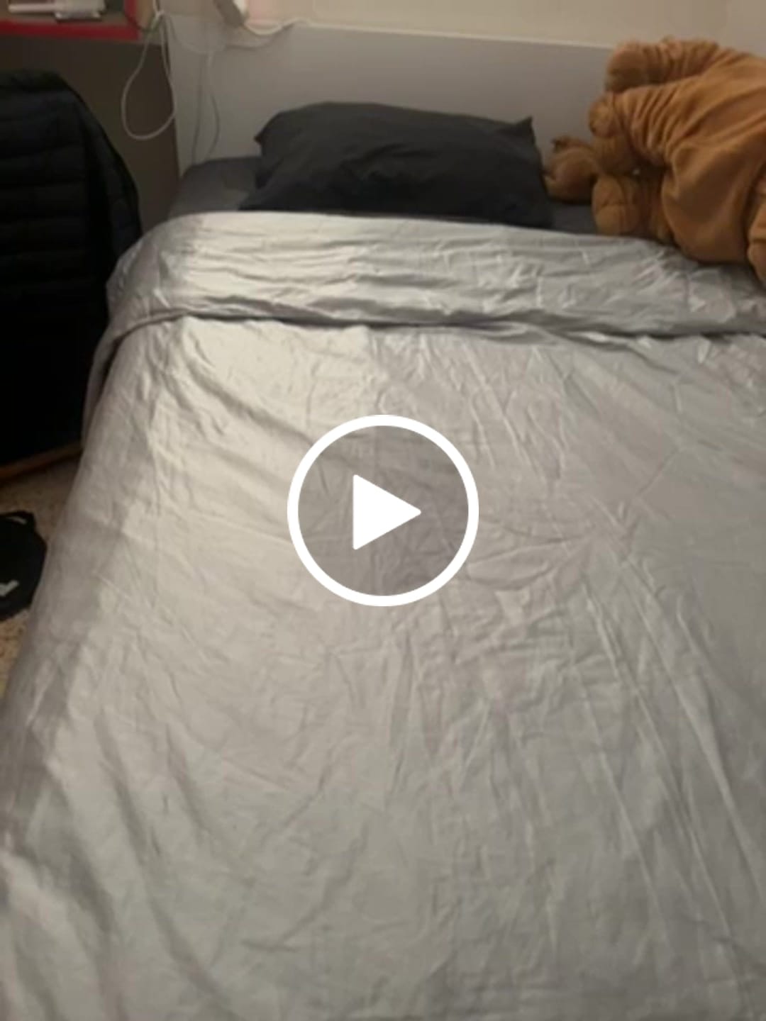 Customer video review of ציפה לשמיכה פרימיום סאטן 300 - Slate Gray