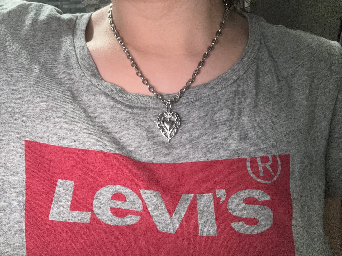 Customer photo review of ANTIQUE HEART PENDANT