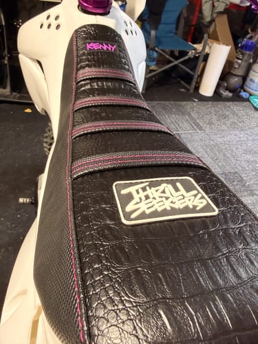 Customer photo review of Custom Seat Cover: 2019 Kawasaki KLX110