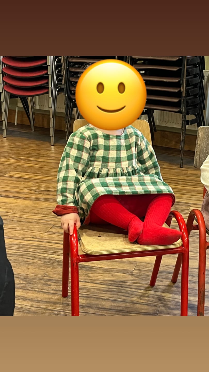 Customer photo review of Hazelnut Reversible Corduroy Pocket Dress