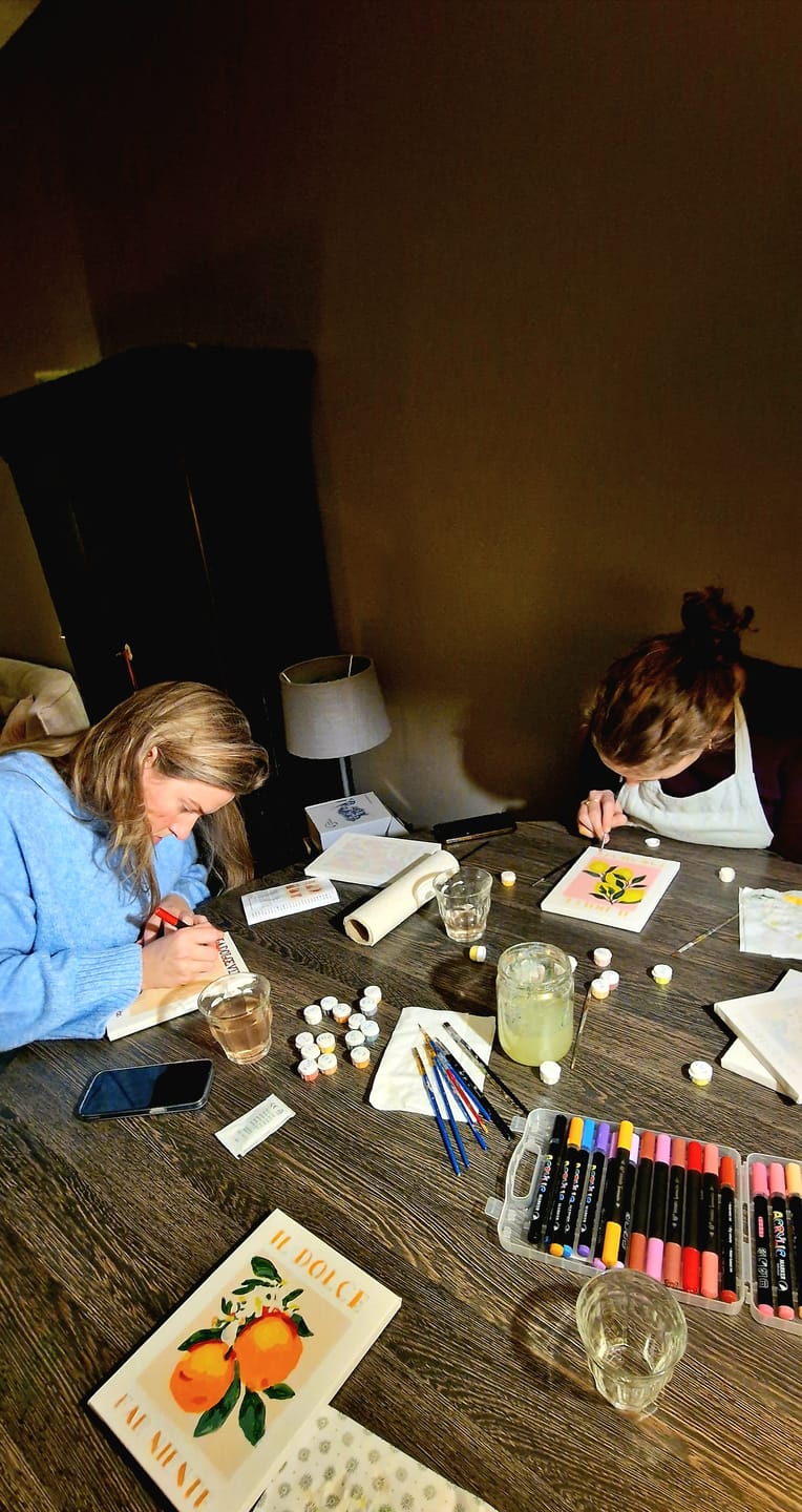 Customer photo review of 6 Mini Paintings | Italiaanse ''Dolce Vita'' set