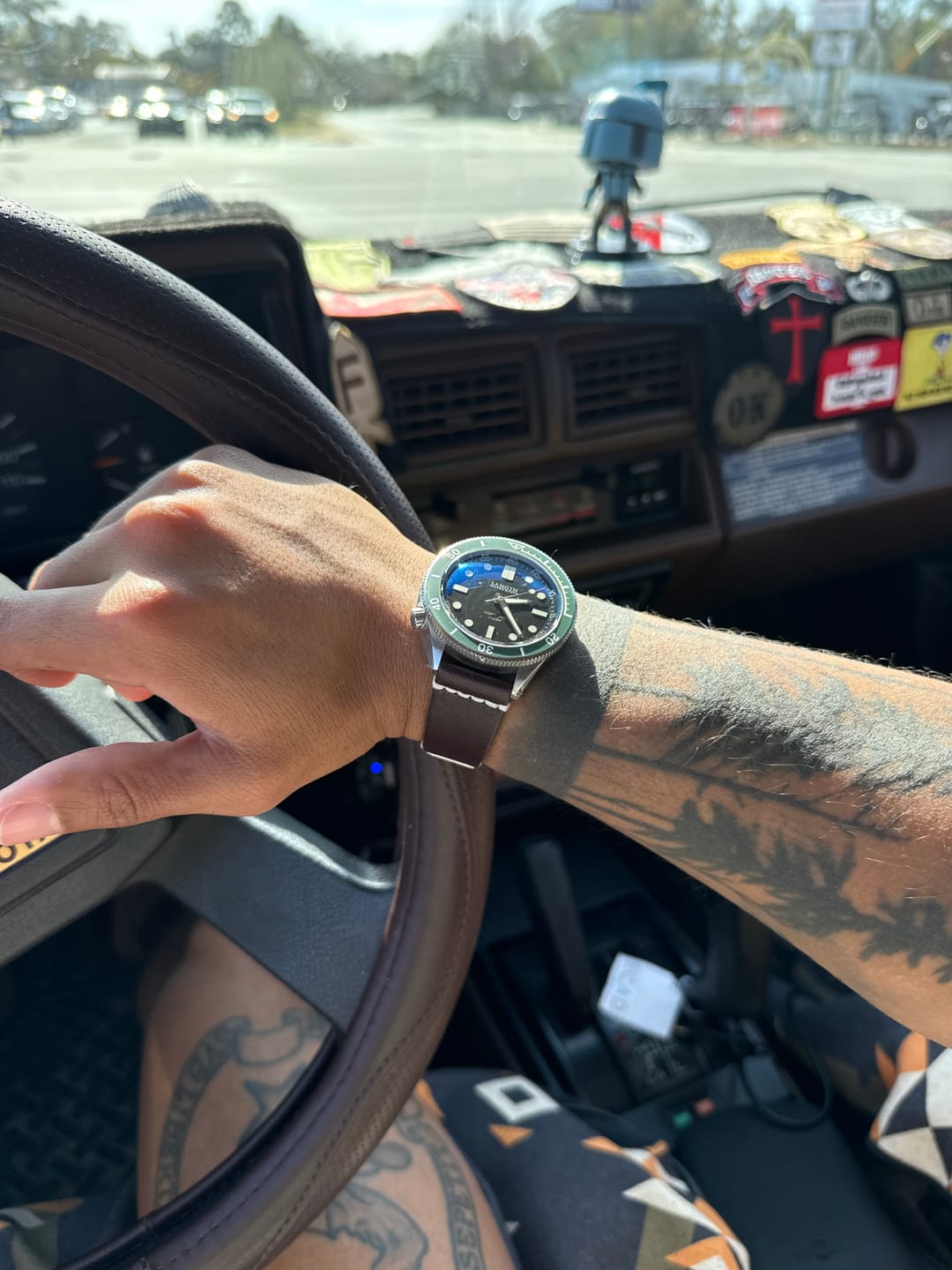 Customer photo review of Jedburgh 2.0 Leather Watch Strap