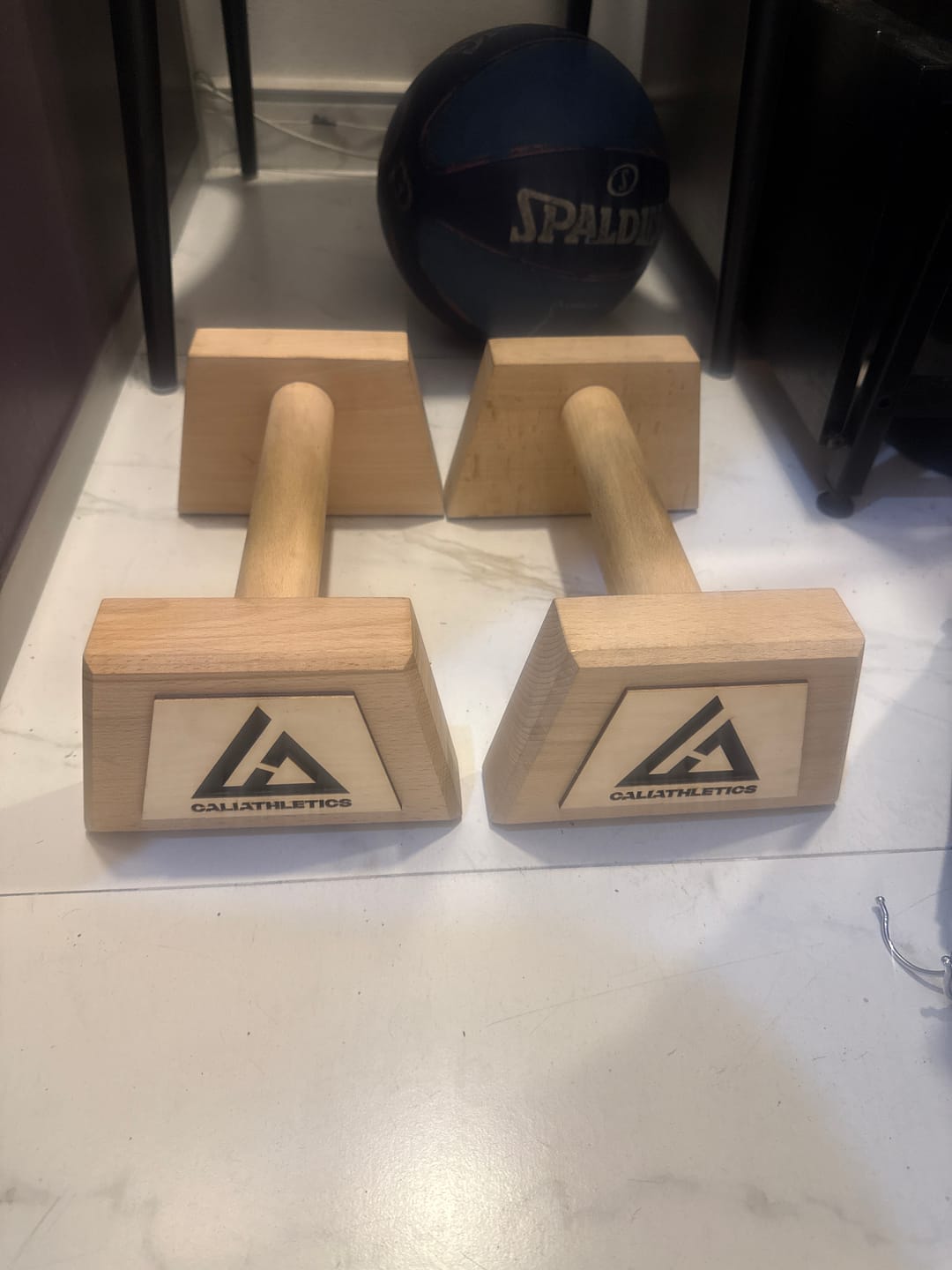 Customer photo review of Wooden Parallettes MEDIUM