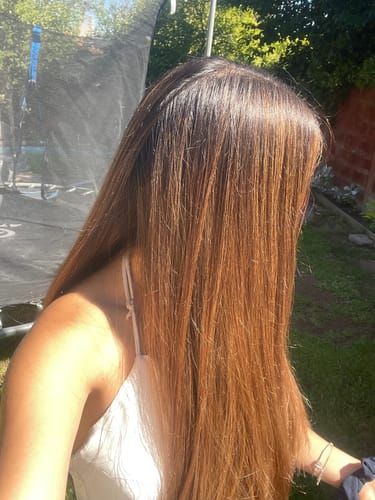 Customer photo review of Máscara Hidratante Golden Glow 500 g