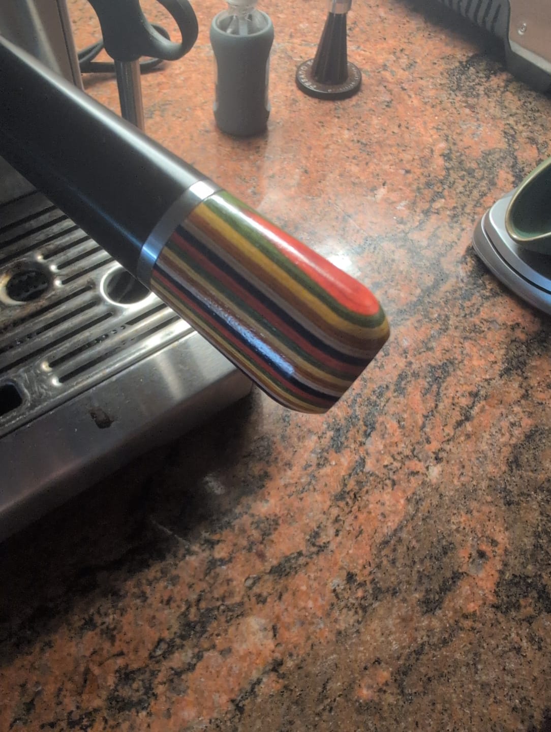 Customer photo review of Bottomless Breville 54/58 Portafilter