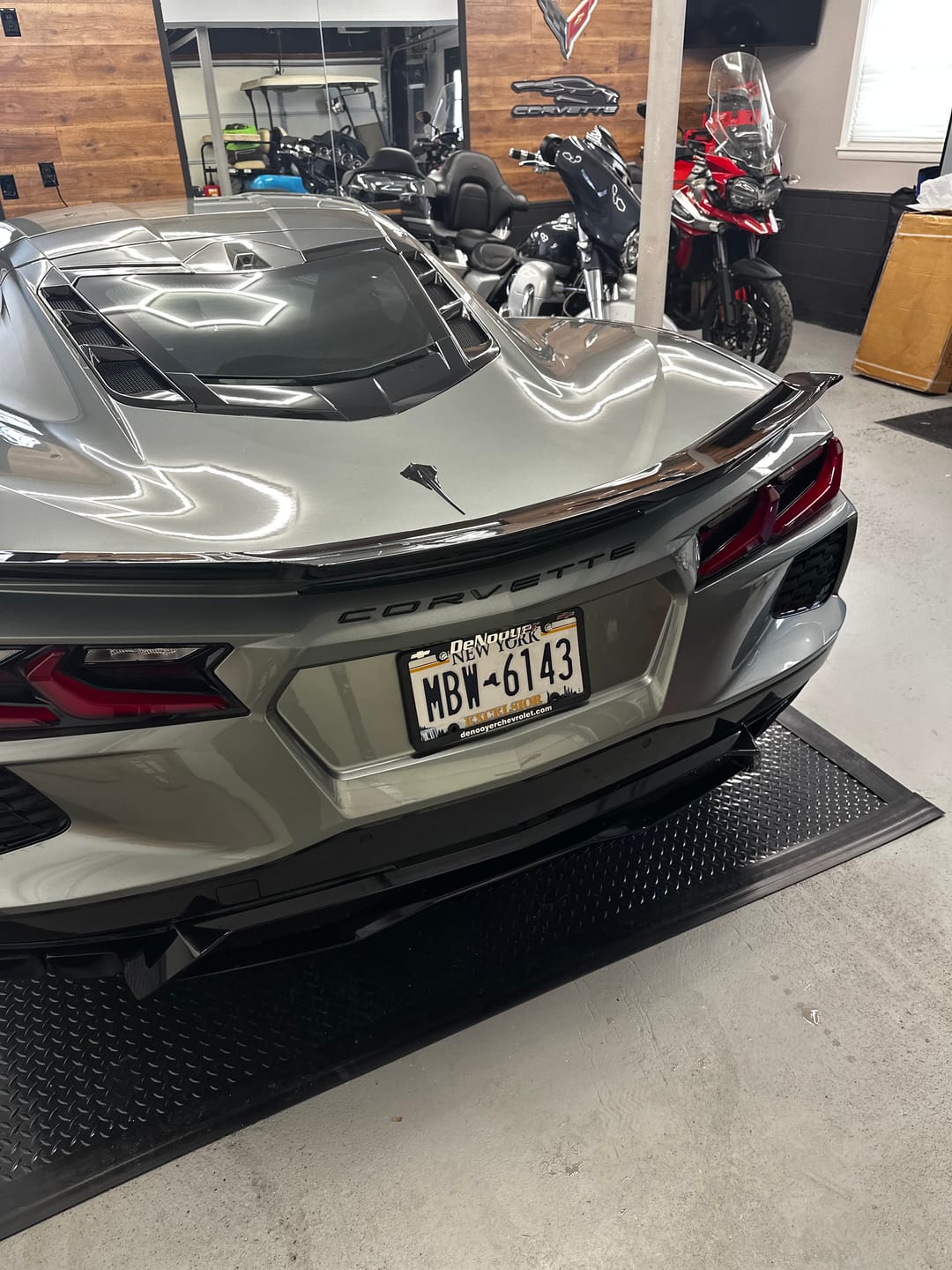 Customer photo review of Z06 Visible Package Corvette C8 Stingray Rear Spoiler