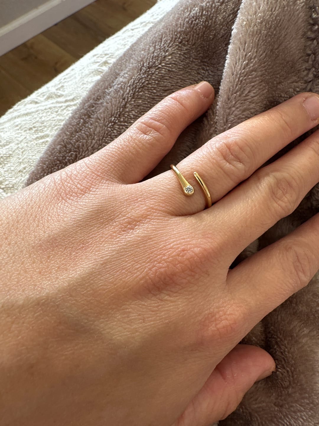 Customer photo review of Wave Wrap Ring