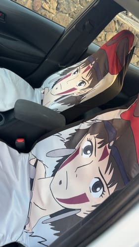 Customer photo review of Princess Mononoke Car Seat Covers Custom Car Accessories