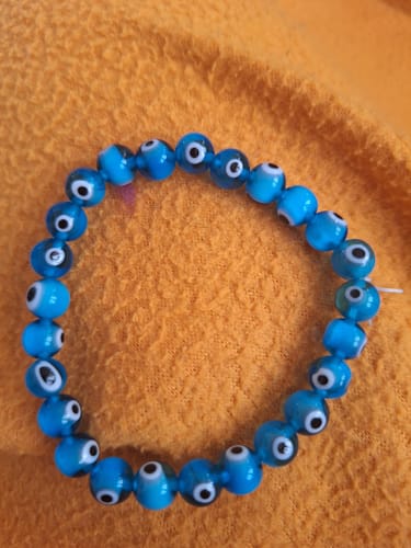 Customer photo review of Pulsera Ojo Turco Celeste- 8mm || Protección - Mal de ojo