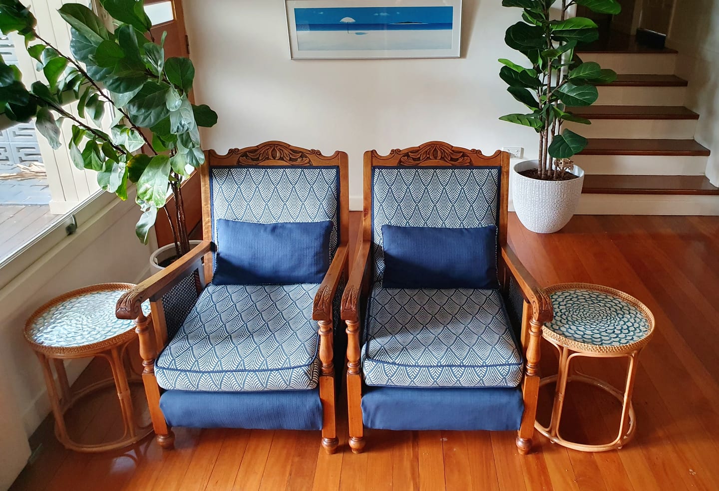 Customer photo review of Bloom Rattan Table
