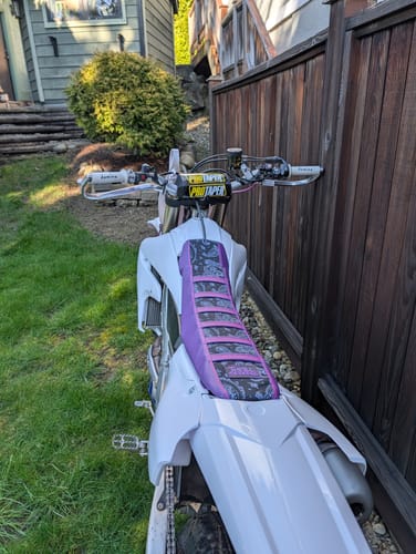 Customer photo review of Custom Seat Cover: 2022 Yamaha YZ450F