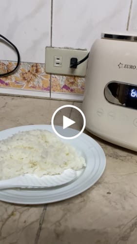Customer video review of Eurohauz Healthy Rice Cooker with FREE 8 pieces Knife Set