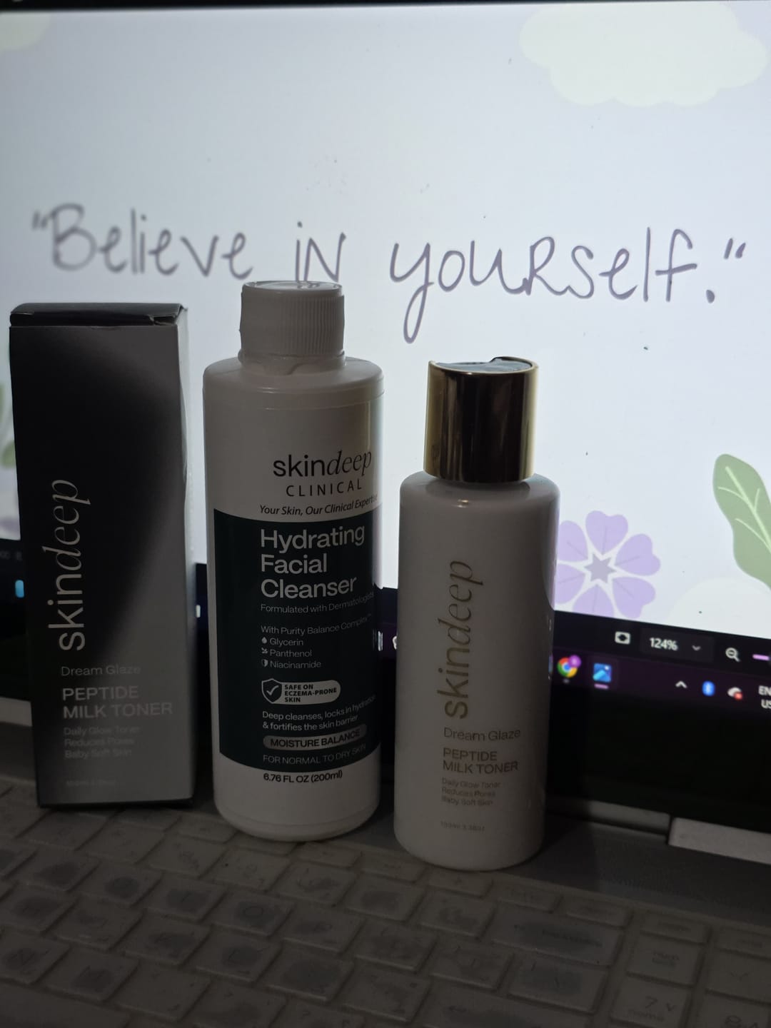 Customer photo review of Hydrating Facial Cleanser