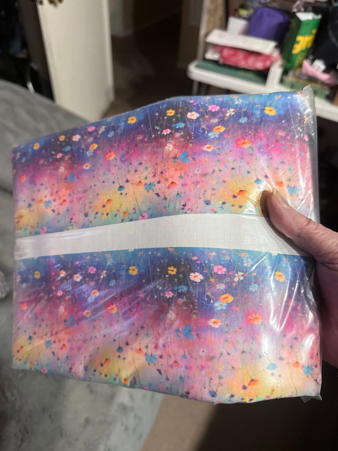Customer photo review of Floral Ombre Art Splash Fabric