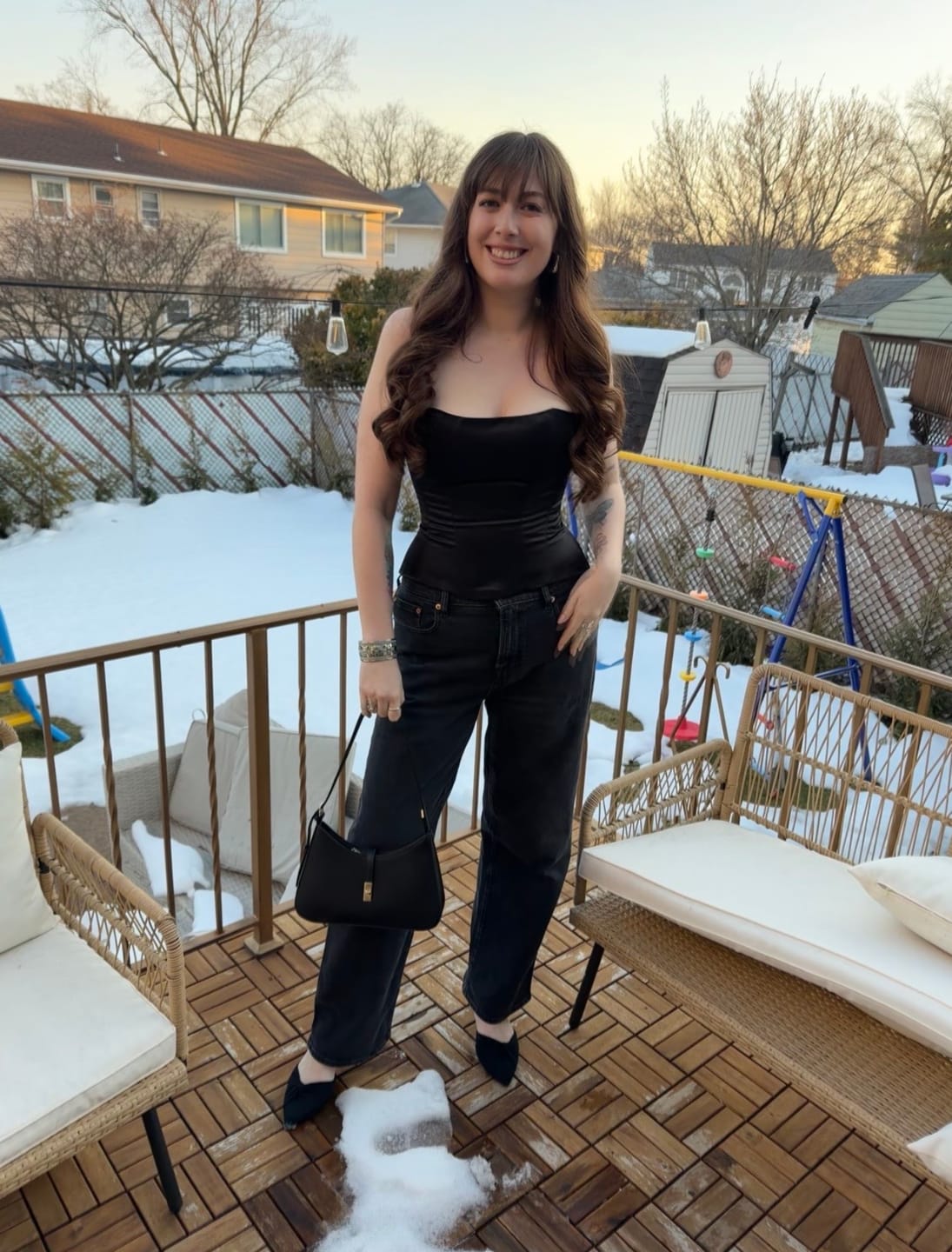 Customer photo review of Satin corset