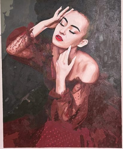 Customer photo review of Custom Paint By Numbers - Personalized Pet Portraits