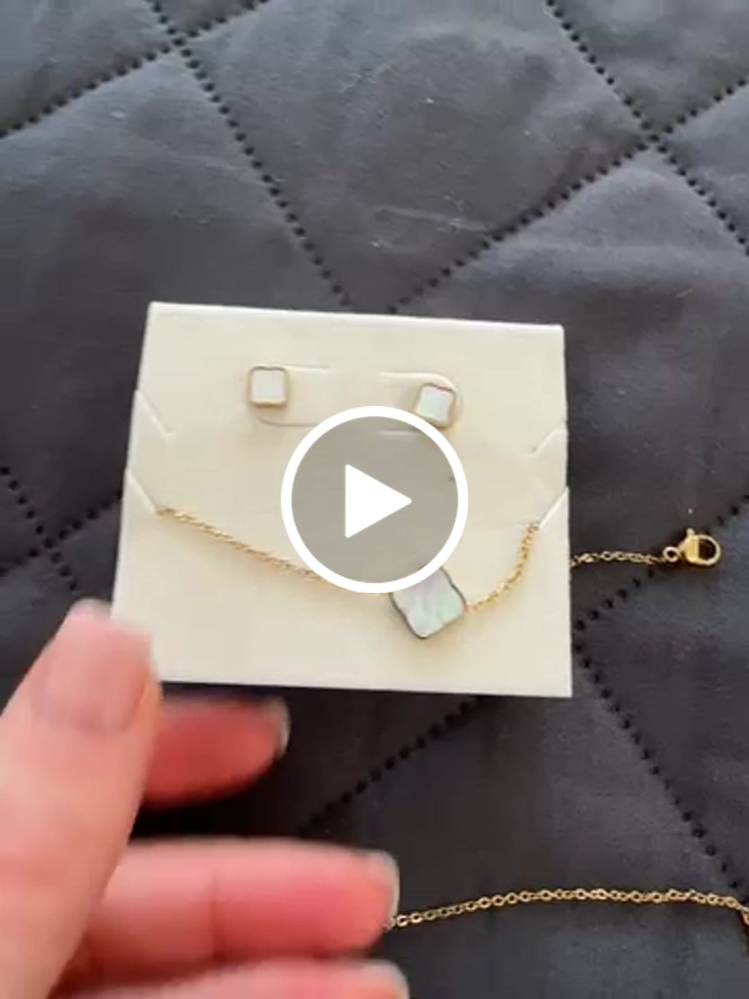 Customer video review of Flora Gold White Set