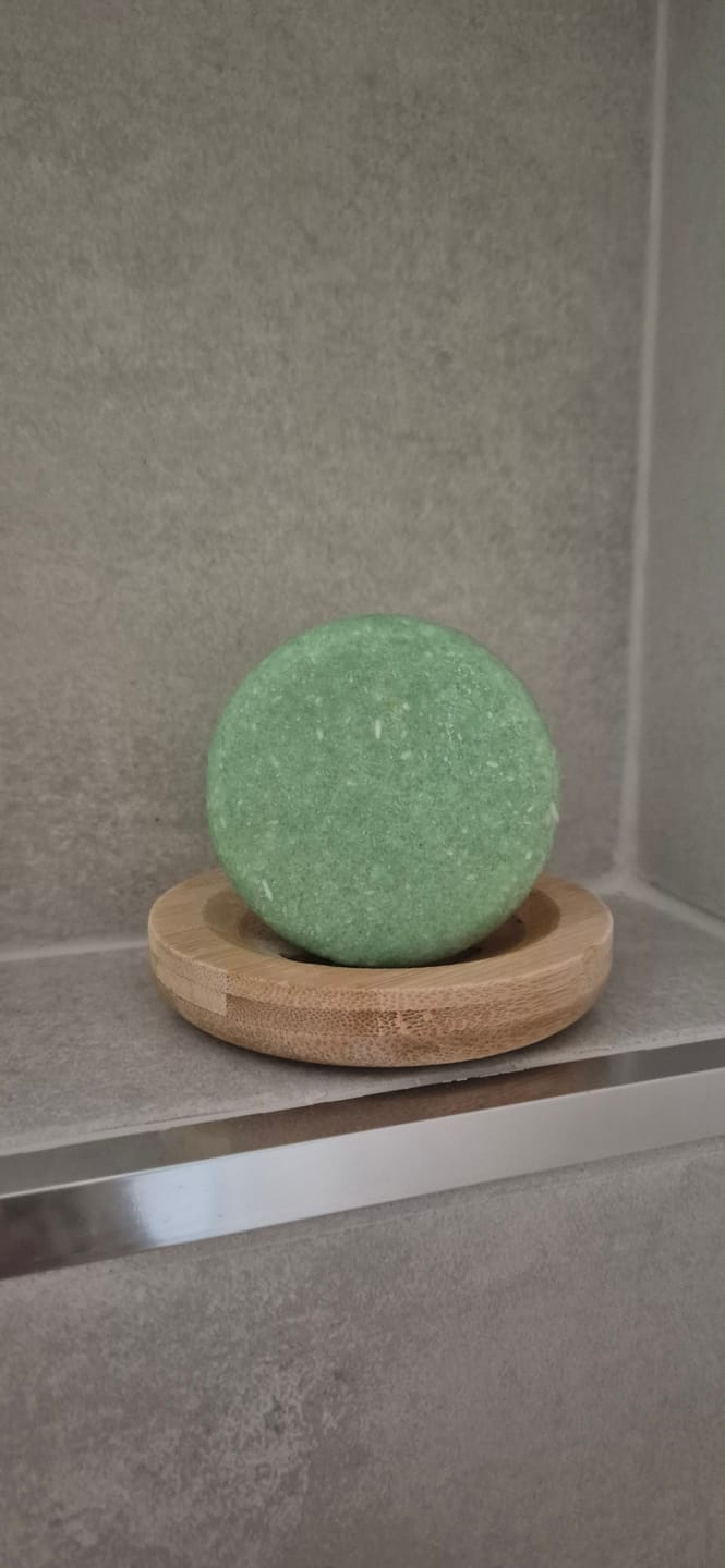 Customer photo review of Peppermint Shampoo Bar