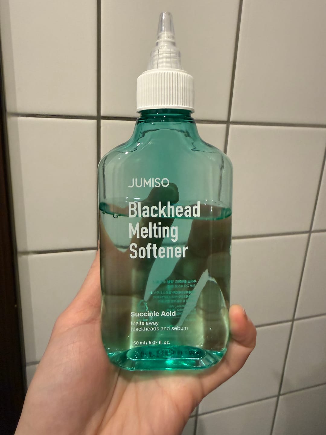 Customer photo review of Līdzeklis poru kopšanai ar melniem punktiņiem Jumiso Blackhead Melting Softener