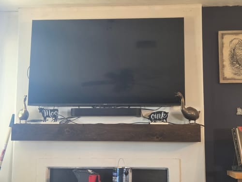 Customer photo review of Rustic Mantels