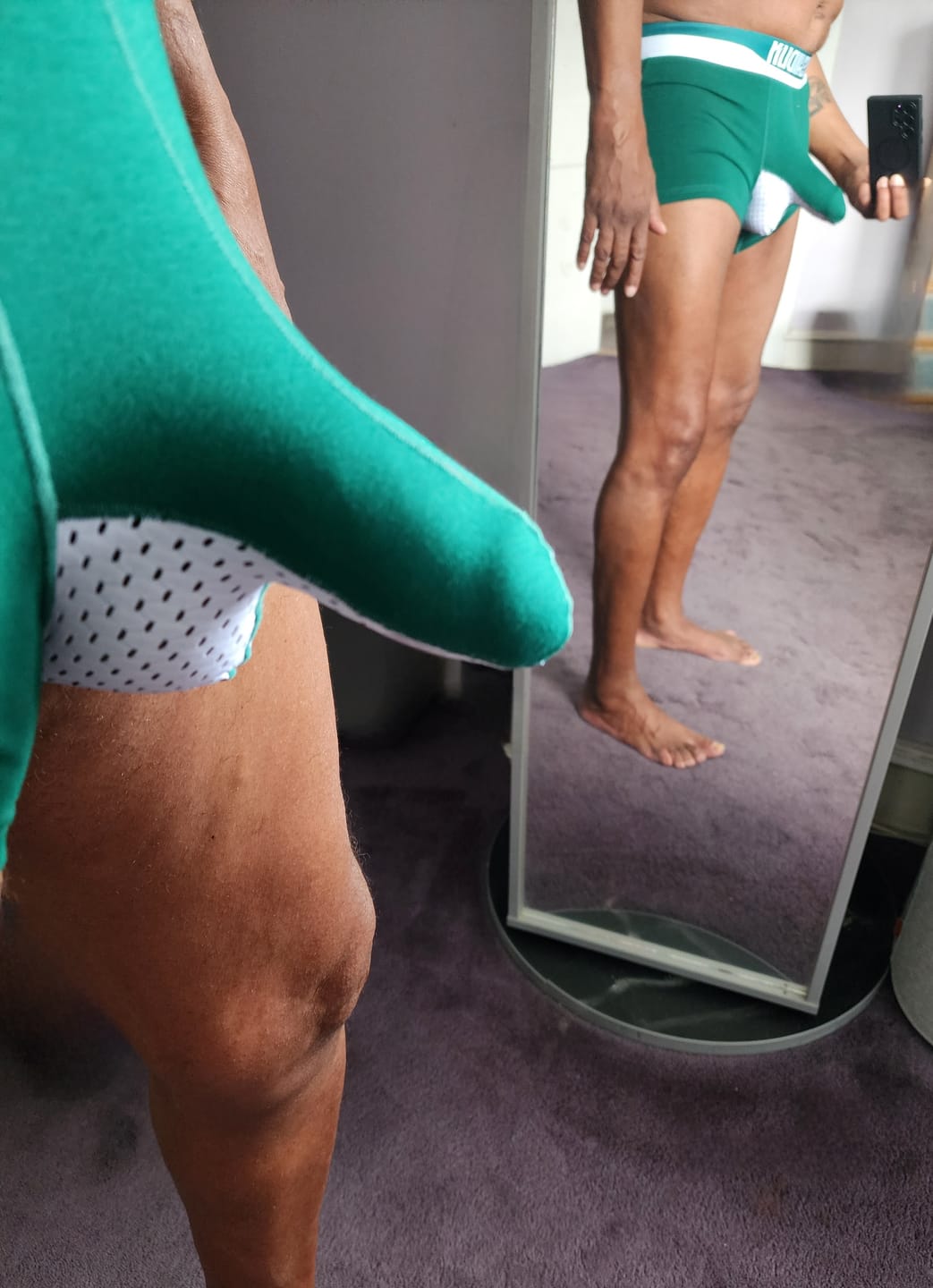 Customer photo review of 3 Pack Men's Comfy Cotton Dual Pouch Underwear