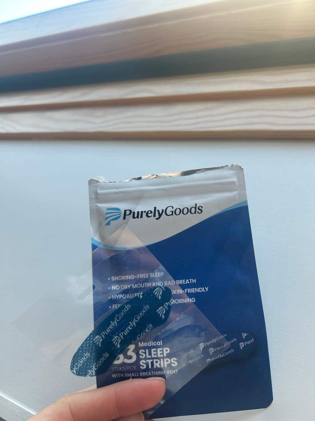 Customer photo review of PurelyGoods Mondtape (33 stuks)