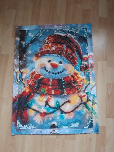 Customer photo review of 5D Diamond Painting – Leuchtender Schneemann