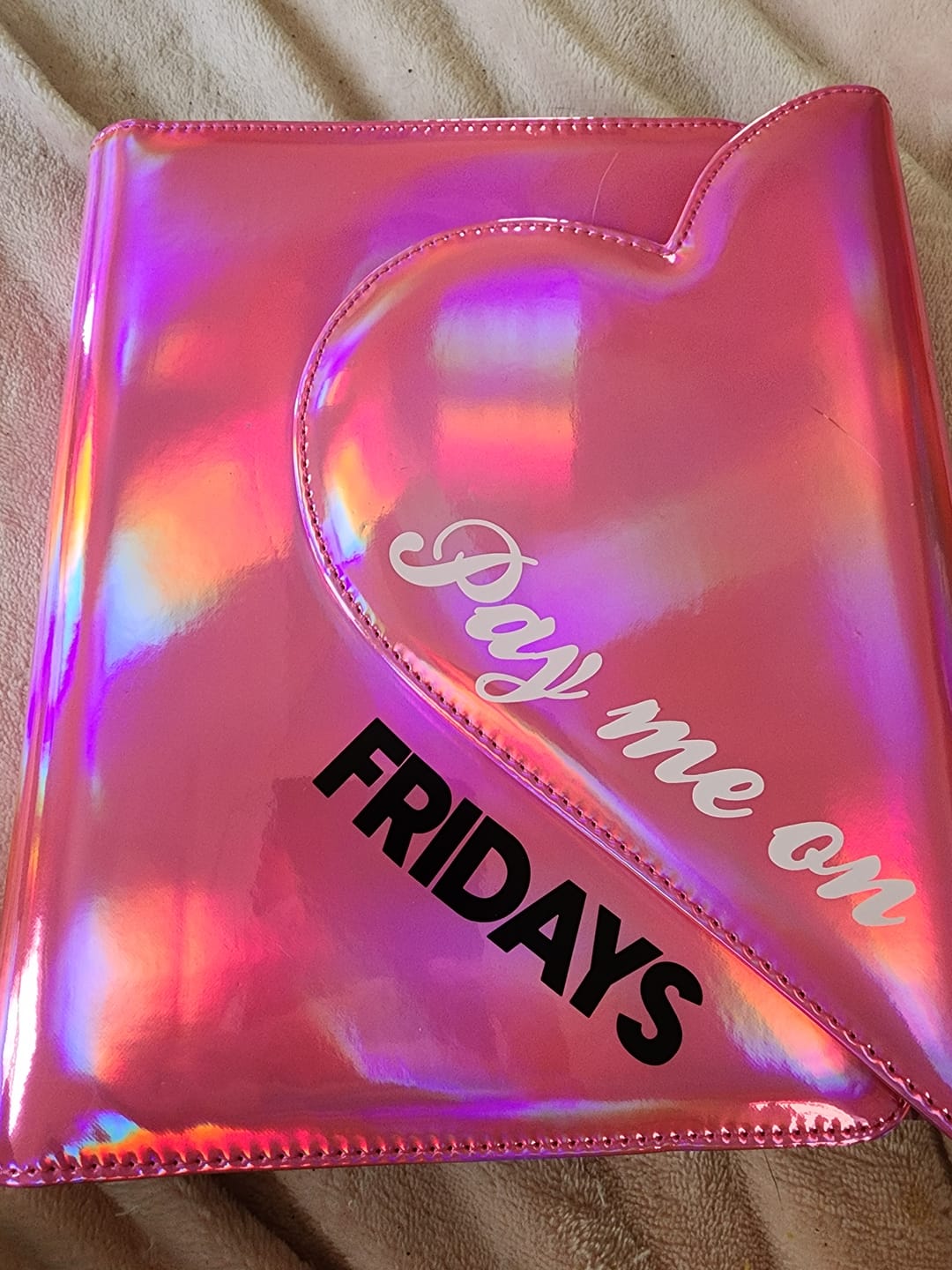 Customer photo review of Pay Me On Friday - Pink
