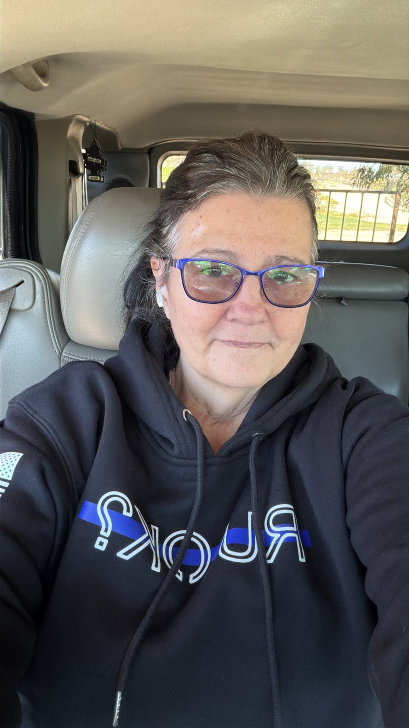 Customer photo review of Stigma-Breaking Hoodie- Blue Line