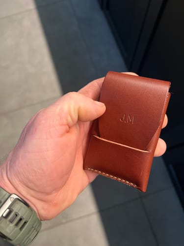 Customer photo review of Slimmad plånbok i äkta läder