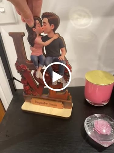 Customer video review of Eternal LOVE Forever Together Roses - Personalized 2-Layered Wooden Plaque - Heartfelt Gift For Couple, For Him, For Her