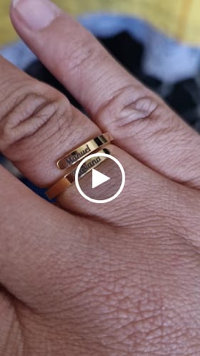 Customer video review of Printave™ Personalized 2 Layers Ring
