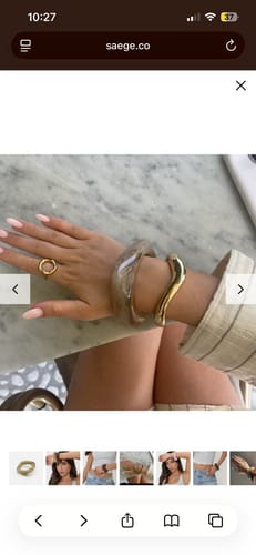 Customer photo review of Beige Bangle