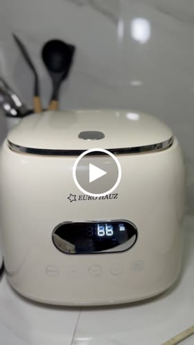 Customer video review of Eurohauz Healthy Rice Cooker with FREE 8 pieces Knife Set