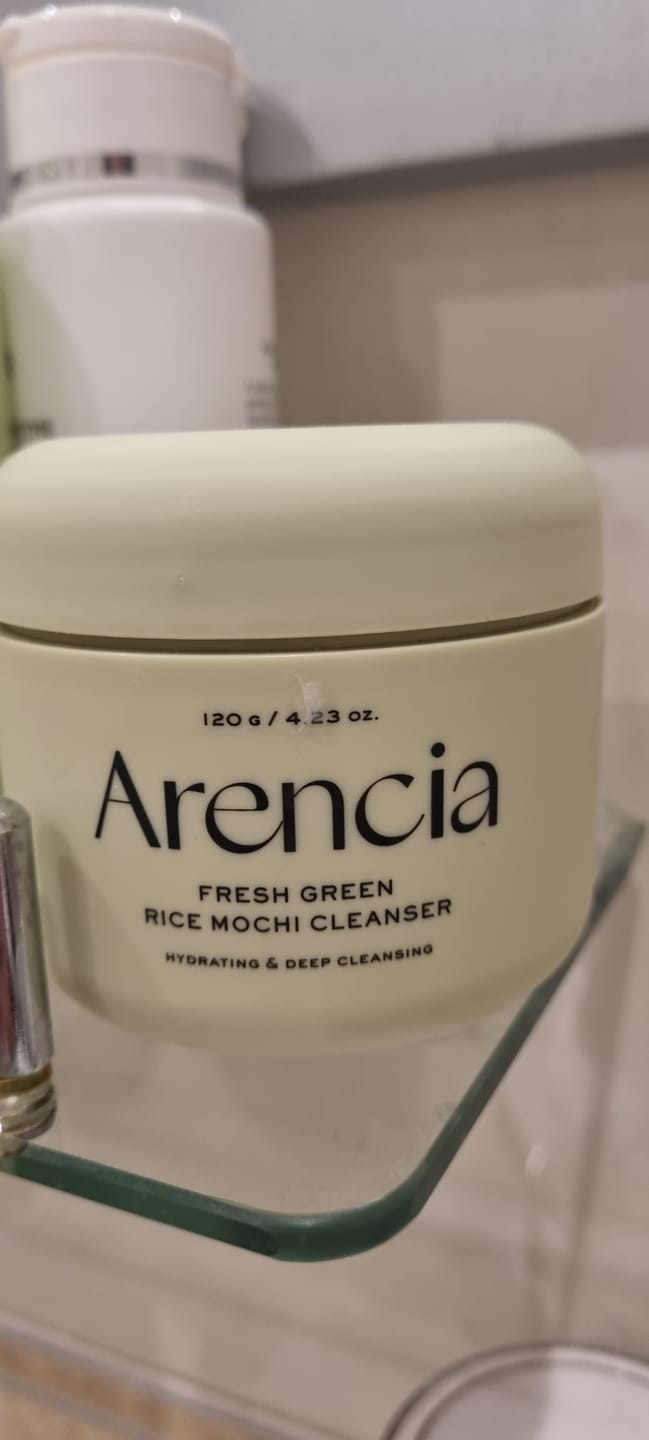 Customer photo review of Attīrošs līdzeklis ar zaļo tēju un Āzijas centellu Arencia Fresh Green Rice Mochi Cleanser