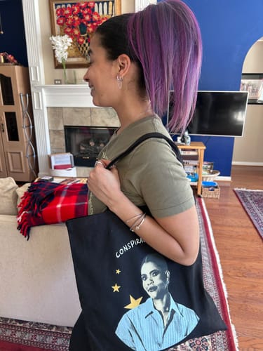Customer photo review of Conspiracy Girlie Tote Bag