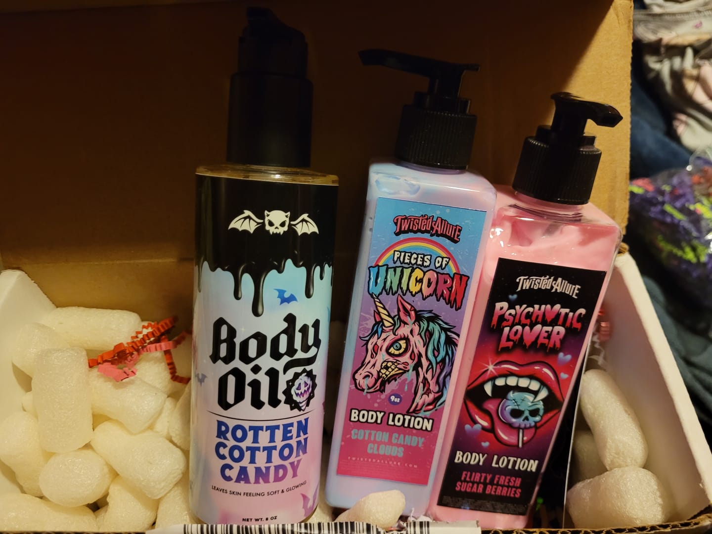 Customer photo review of Rotten Cotton Candy Body Oil