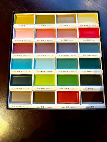 Customer photo review of 24 Color Japanese Pan Paint Set